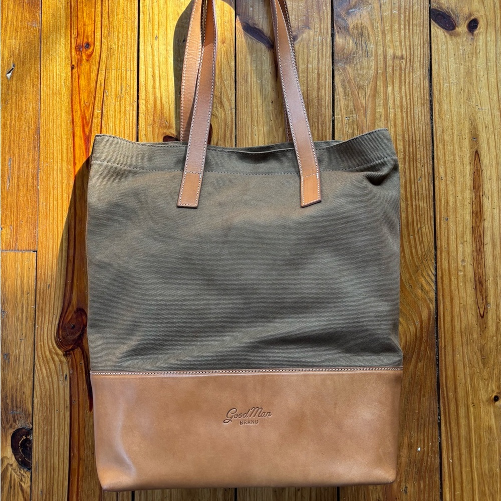 Good Man Brand Canvas Leather Tote Bag
